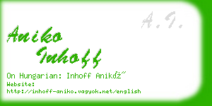 aniko inhoff business card